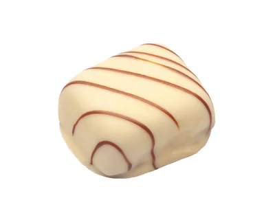 Belgická pralinka Marzipan Cacao White