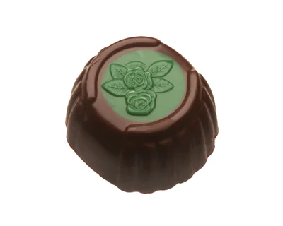 Belgická pralinka Rose Mint Dark Chocolate